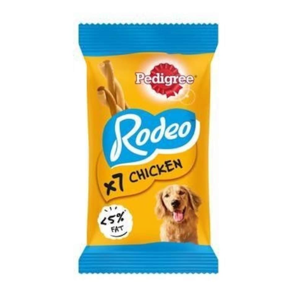image 1 of 168 Pedigree Rodeo Dog Treats Chicken Dog Chews 24x123g