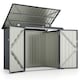 image 1 of COSTWAY 172 x 95 x 130 cm Outdoor Trash Can Storage Shed （Excluding foundation）
