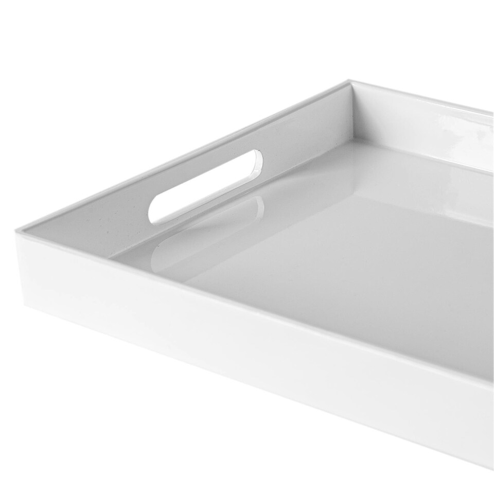 image 1 of Argon Tableware Rectangle Serving Tray - 34.5 x 25cm - White White