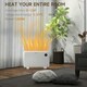 image 3 of HOMCOM Electric Convector Heater, Quiet Space Heater w/ LED Display, White