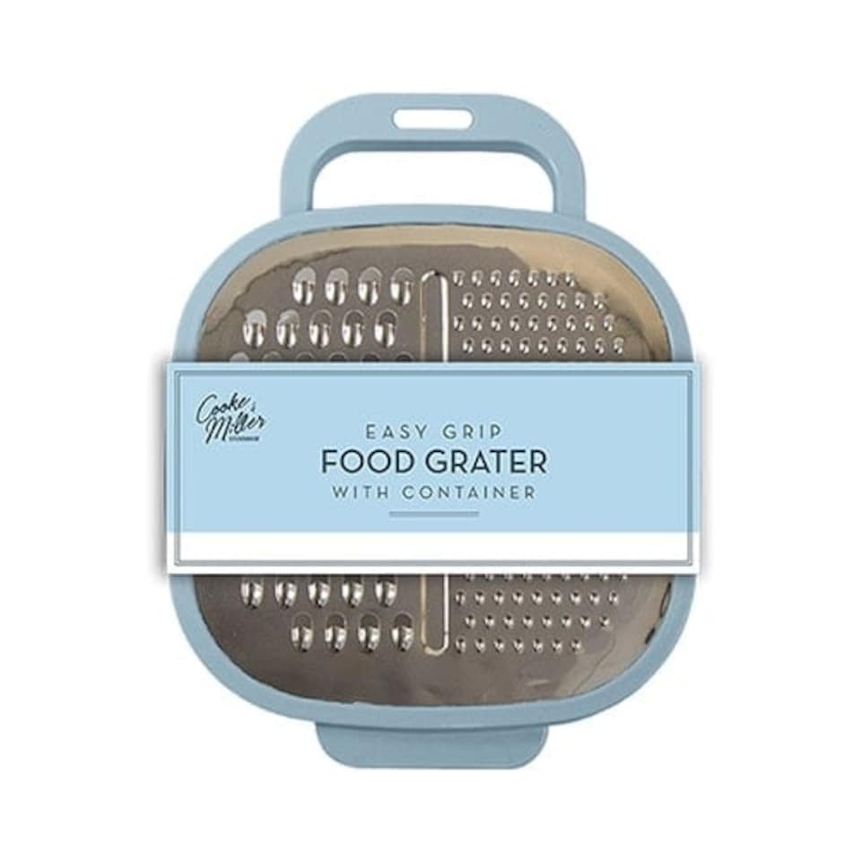 Pastel Blue Easy Grip Grater with Container