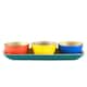 image 2 of Sur La Table Colour Me Happy Tray & Dipping Bowls
