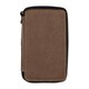 image 1 of Canvas Pencil and Accessory Case - 48 pencil capacity Brown