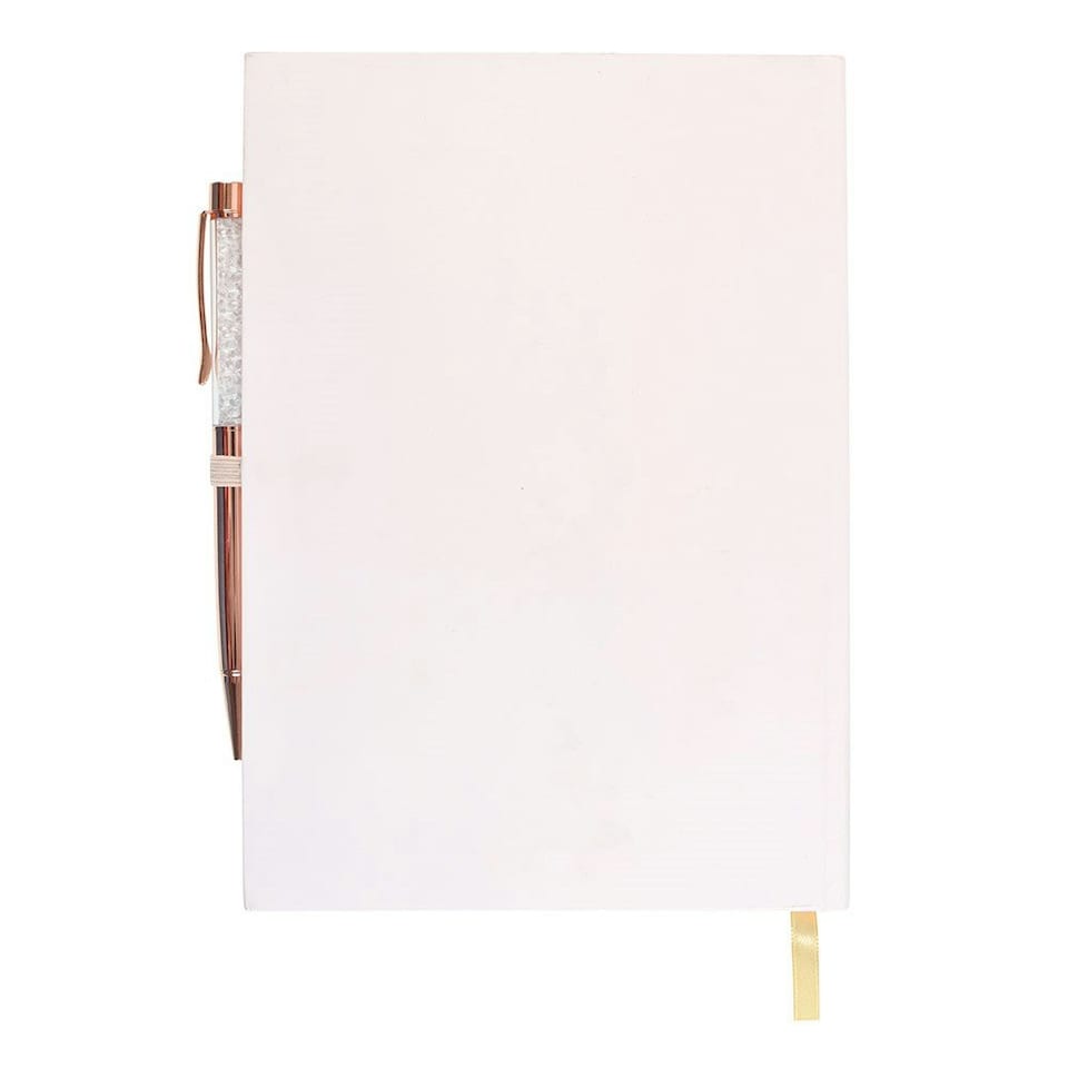 image 1 of Something Different Daily Reflection Luna Moth Journal - Pale Pink - One Size