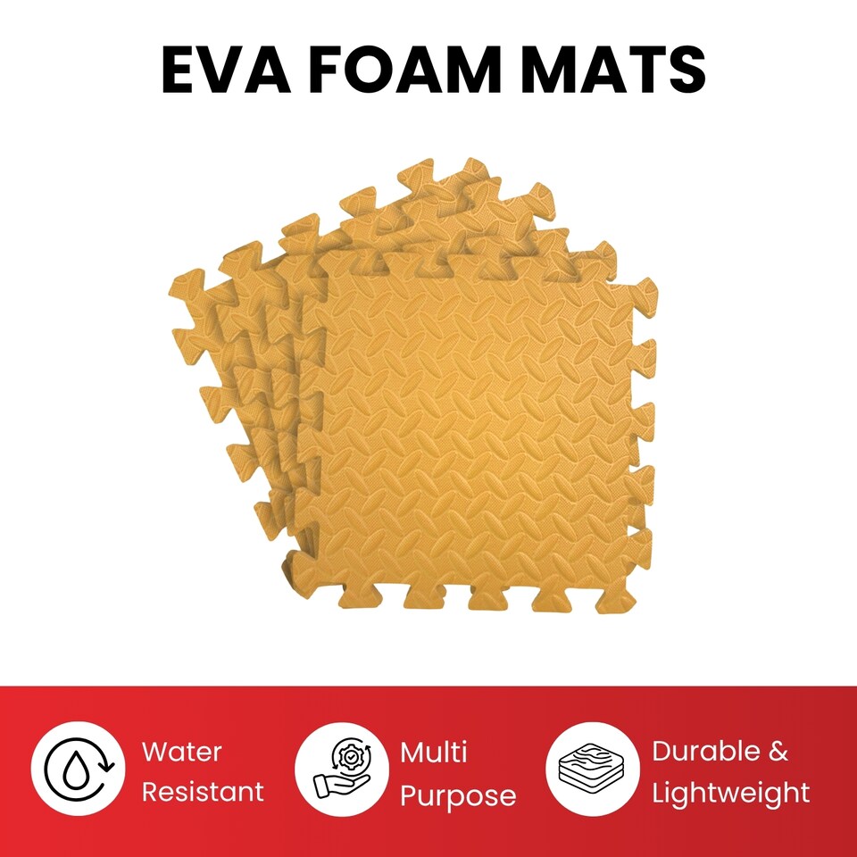 image 1 of Pack of 4 30x30cm Grey Coloured 1cm Thick EVA Foam Mats