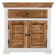 image 1 of Alfie Sideboard - 1 Drawer & 2 Doors - Mango Wood - L40 x W80 x H80 cm Brown
