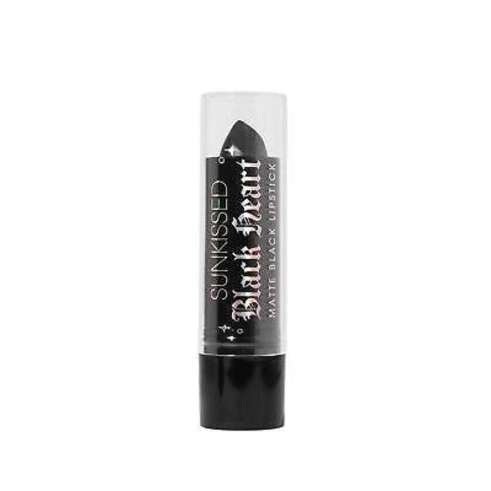 image 1 of Sunkissed Black Heart Matte Black Lipstick - 3.3g Lipstick N/A