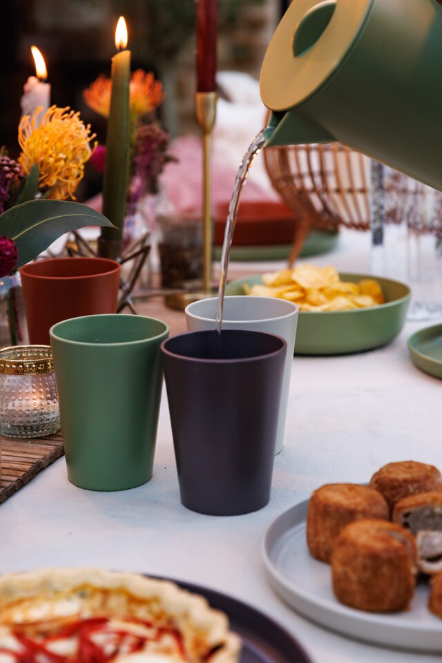 image 1 of Mikasa Tumbler Set Multicolour Recycled Plastic 340ml Set of 4