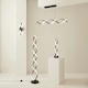 image 6 of ValueLights Infinity Black Double Twist Integrated LED Floor Lamp Black