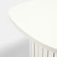 image 4 of OHS Ribbed Curved Home Furniture Living Room Decor Coffee Table Cream
