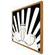 image 4 of Art deco skyscraper in black & white (Picture Frame) Grey | M
