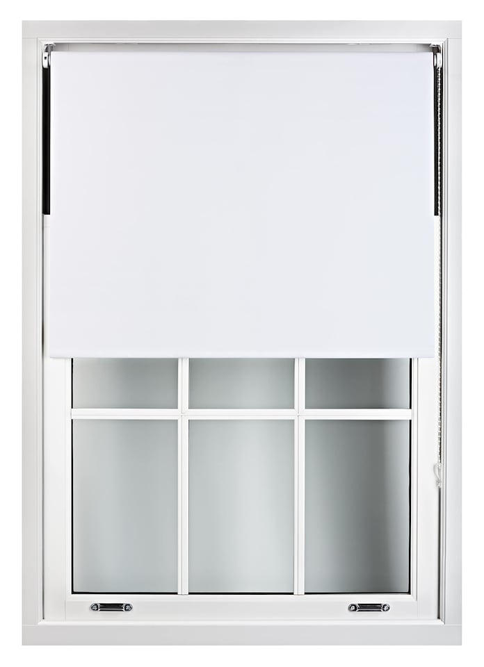 image 1 of Blackout Roller Blind 240cm Wide x 165cm Long | White | White