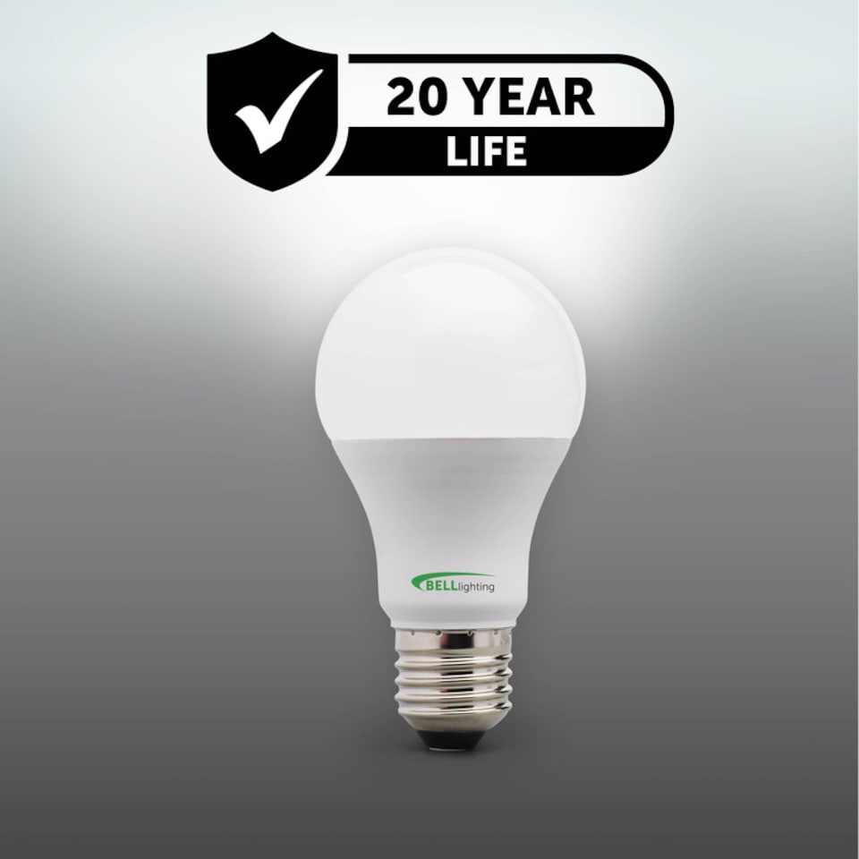 image 1 of BELL Lighting Dimmable E27 GLS Edison Screw Natural White 4000K 8.1W LED Light Bulbs