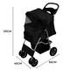 image 6 of Pet Stroller with Rain Cover – Black One Size