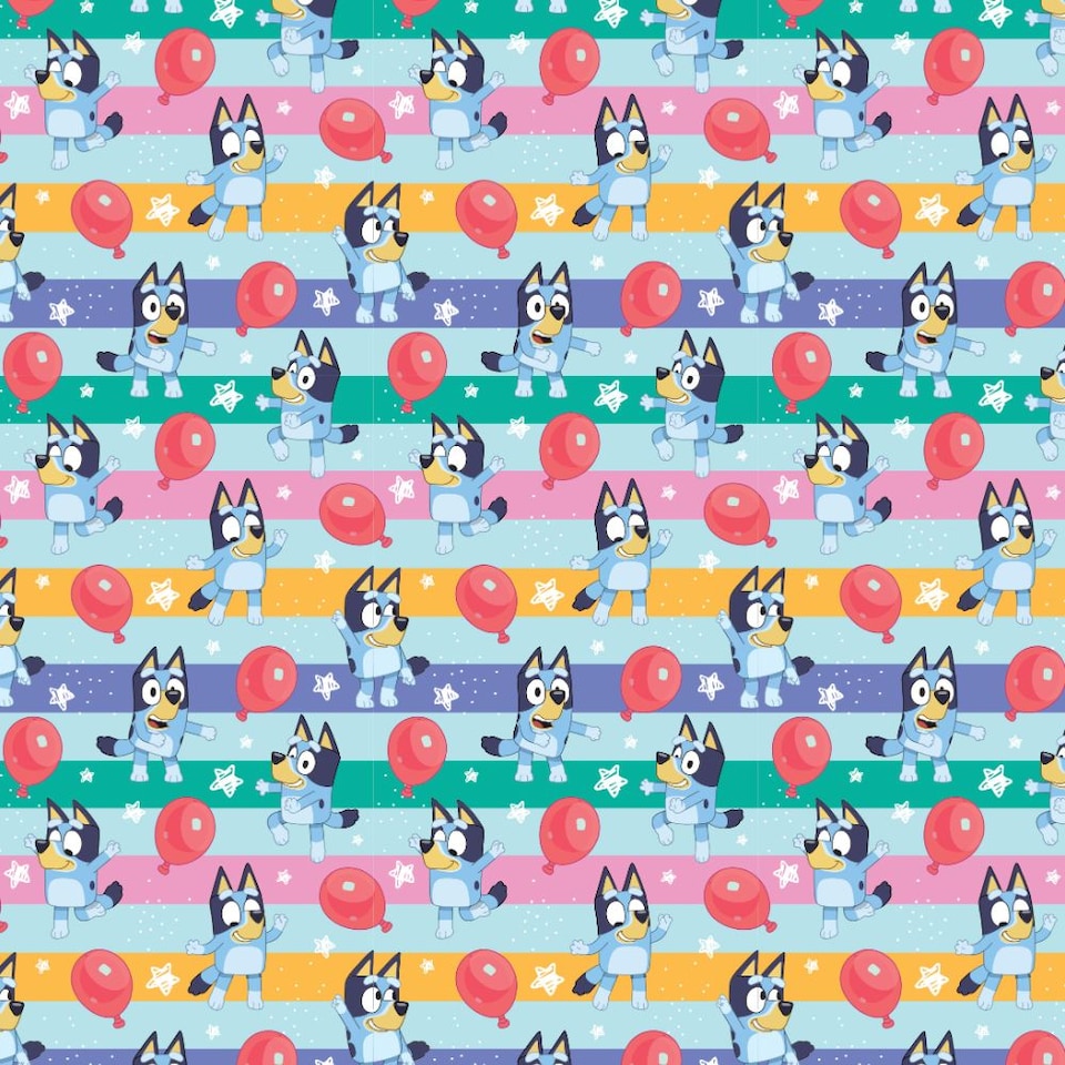 image 1 of Bluey 4m Roll Wrapping Paper