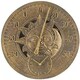 image 1 of Marco Paul 30cm Sun and Moon Wall Clock Bronze