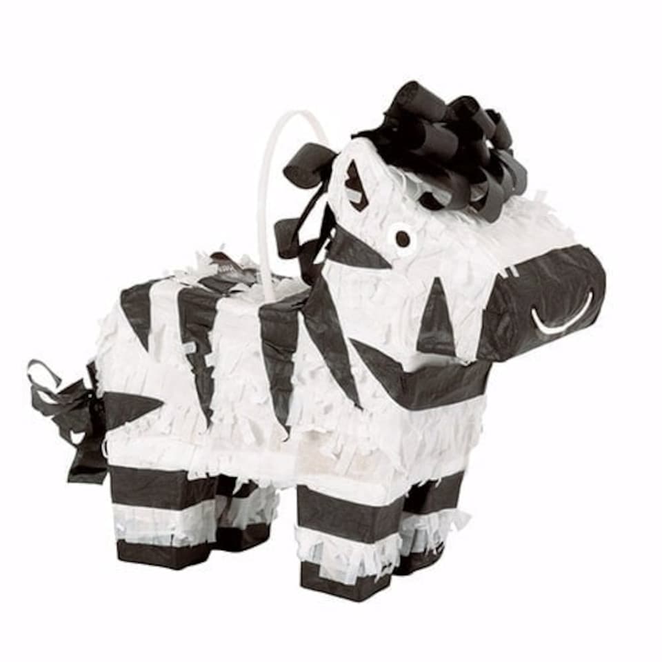 Zebra Mini Pinata Decoration 17cm