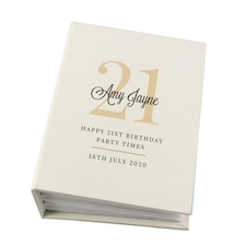 Personalised Birthday 6x4 Photo Album White