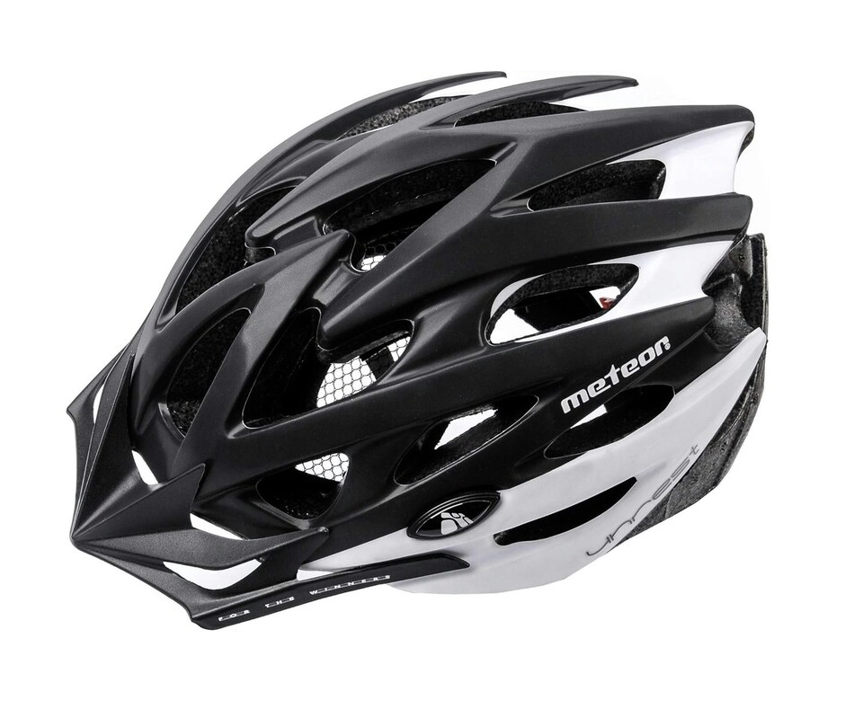 image 1 of Cycle Helmet MTB Bike Bicycle Skateboard Scooter Hoverboard Safety Helmet - Unrest | Black | White | L