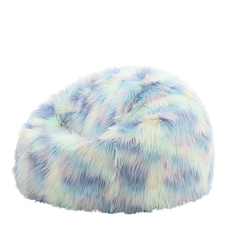 icon Unicorn Classic Faux Fur Bean Bag Chair Multi