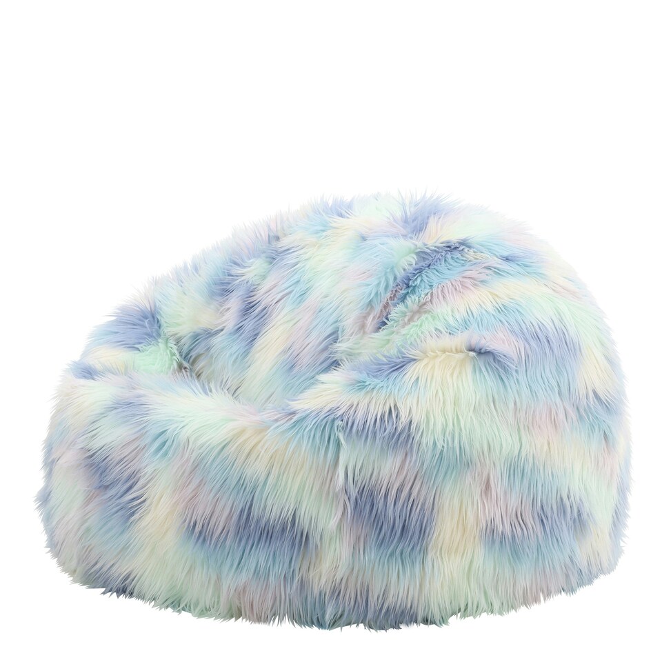 image 1 of icon Unicorn Classic Faux Fur Bean Bag Chair Multi