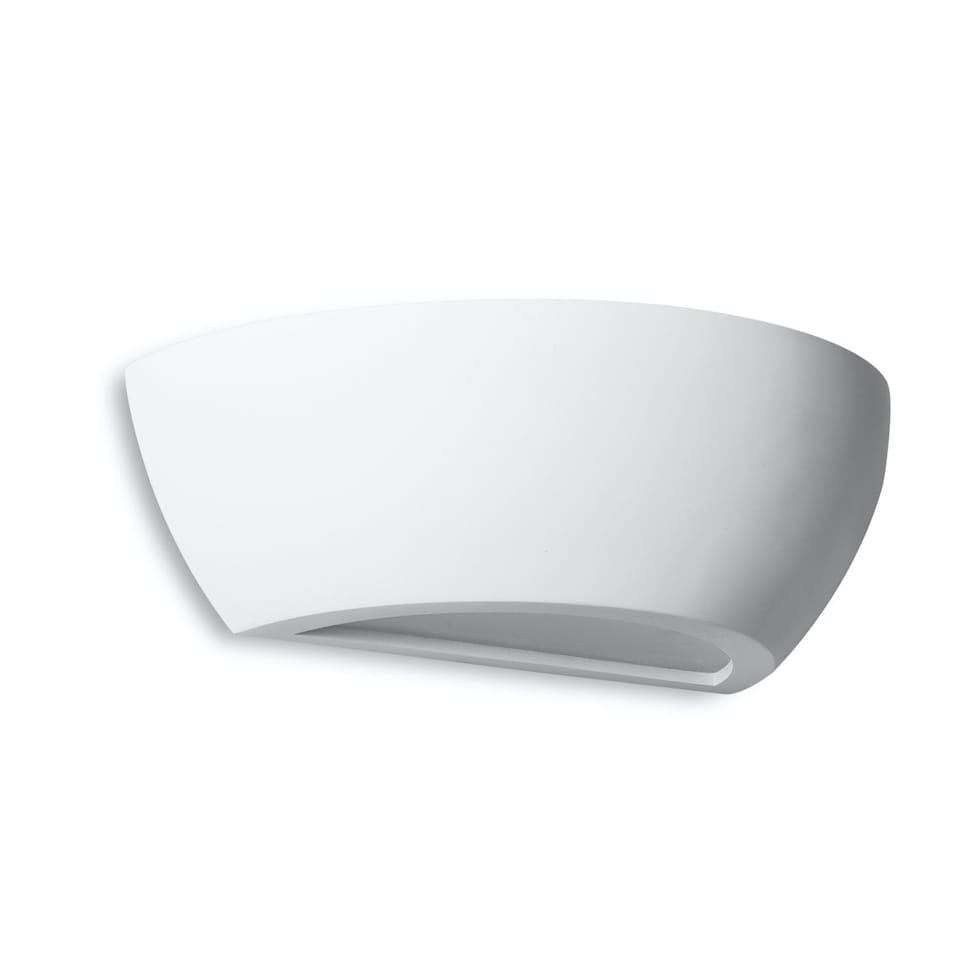 image 1 of Mazzaro - White E14 Plaster Wall Light | White | 1