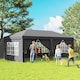 image 10 of Outsunny 3 x 6m Pop Up Gazebo Height Adjustable Party Tent w/ Storage Bag Grey