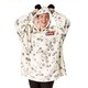image 1 of Disney Womens/Ladies Mickey Mouse Hoodie Blanket - Beige - One Size