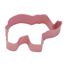 Anniversary House Elephant Poly-Resin Coated Cookie Cutter - Pink - One Size