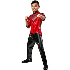 Shang-Chi Costume Top & Bottoms - Red/Black - 3-4 Years 3