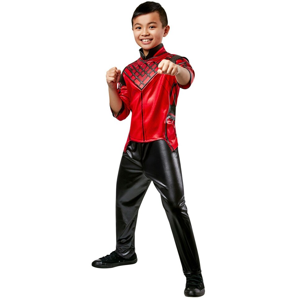 Shang-Chi Costume Top & Bottoms - Red/Black - 3-4 Years 3