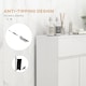 image 5 of kleankin High Gloss Bathroom Floor Cabinet Storage Cupboard with Drawer | White