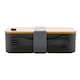 image 3 of XD Collection Bamboo Lunch Box - Black - 6cm x 19cm x 12cm
