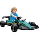 image 1 of AIYAPLAY 12V Aston Martin Licensed Electric Go Kart w/ 4 Suspension Wheels