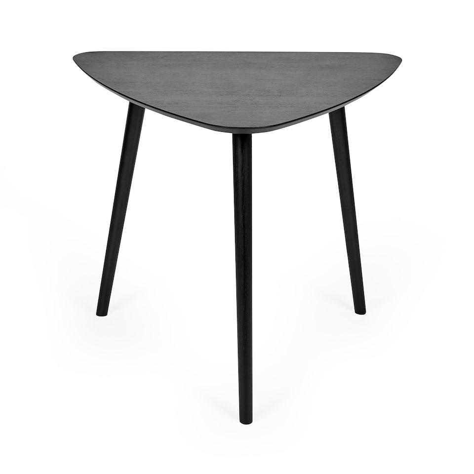 image 1 of Athena Black Triangular 3 Seater Dining Table