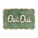 image 1 of Oui Oui Slogan Scalloped Bath Mat