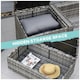 image 5 of Outsunny 6Pcs Rattan Sofa Set Garden Sectional Garden Wicker Furniture Cushion