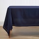 image 2 of Homescapes Navy Blue Tablecloth - 178 x 300 cm Blue
