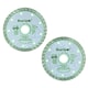 image 2 of 115mm 4.5" 1.2mm Turbo Diamond Ceramic Tile Cutting Disc for Angle Grinders 10pk
