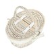 image 2 of White Wash Lidded Basket with Lining White | White | One Size