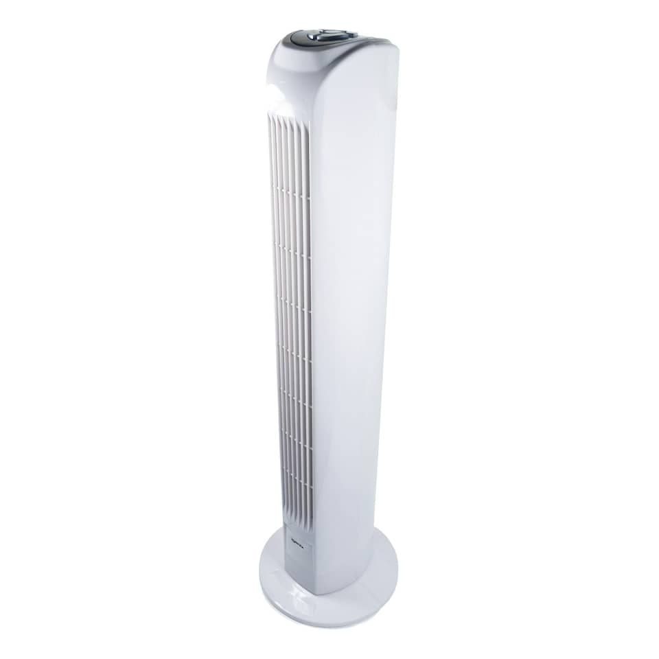image 1 of Igenix DF0035T Tower Fan, Oscillating, 7.5 Hour Timer, 29 Inch, White