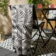 image 4 of OHS 10 x Leaf Ultra Soft Polar Throw Blanket, 120x150cm - Black/White