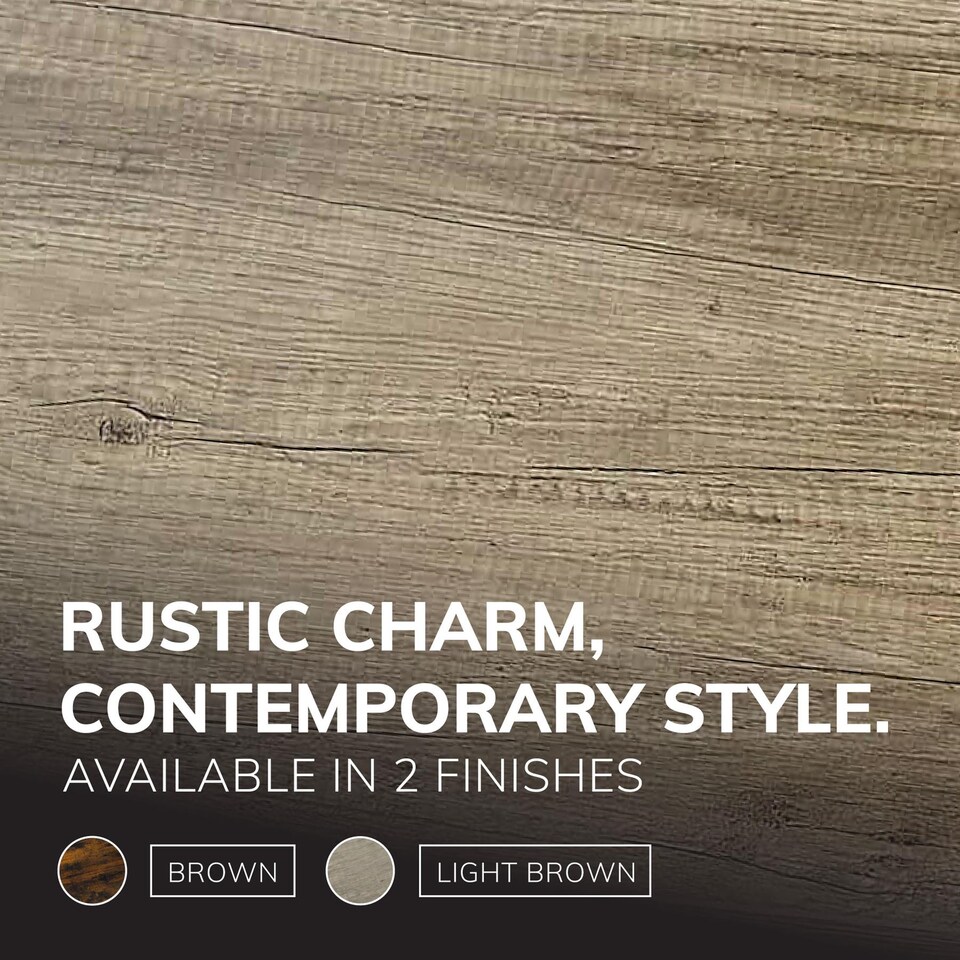 image 1 of House of Home Coffee Table Rustic Wooden Light Brown Grain Finish Living Room Storage Shelf 2 Tier | Brown | Light Brown