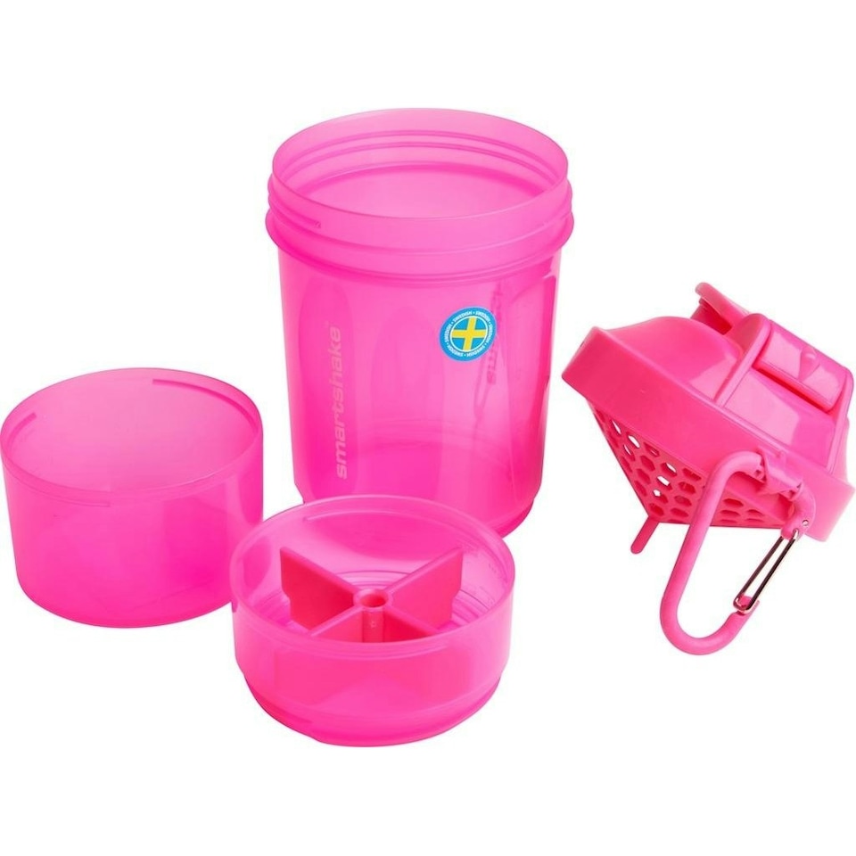 Smartshake Original2Go 600ml Shaker Bottle - Neon Pink - One Size