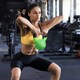 image 2 of HOMCOM Soft Kettlebell, Kettle Bell with Non-Slip Handle for Home Gym Weight Lifting and Strength Training Green | 12