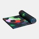 image 3 of OHS Print Beach Towel Bath Travel Quick Dry Microfibre Absorbent | Black | Neon Football | One size