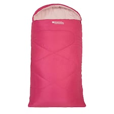 Mountain Warehouse Summit Sleeping Bag Lightweight Outdoor Mini Square Camping Pink | Bright Pink