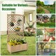 image 6 of COSTWAY Raised Garden Bed Outdoor Plant Container Natural N/A
