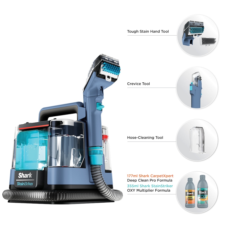 image 1 of Shark StainStriker Stain & Spot Cleaner PX200UK Nordic Blue Non Metallic