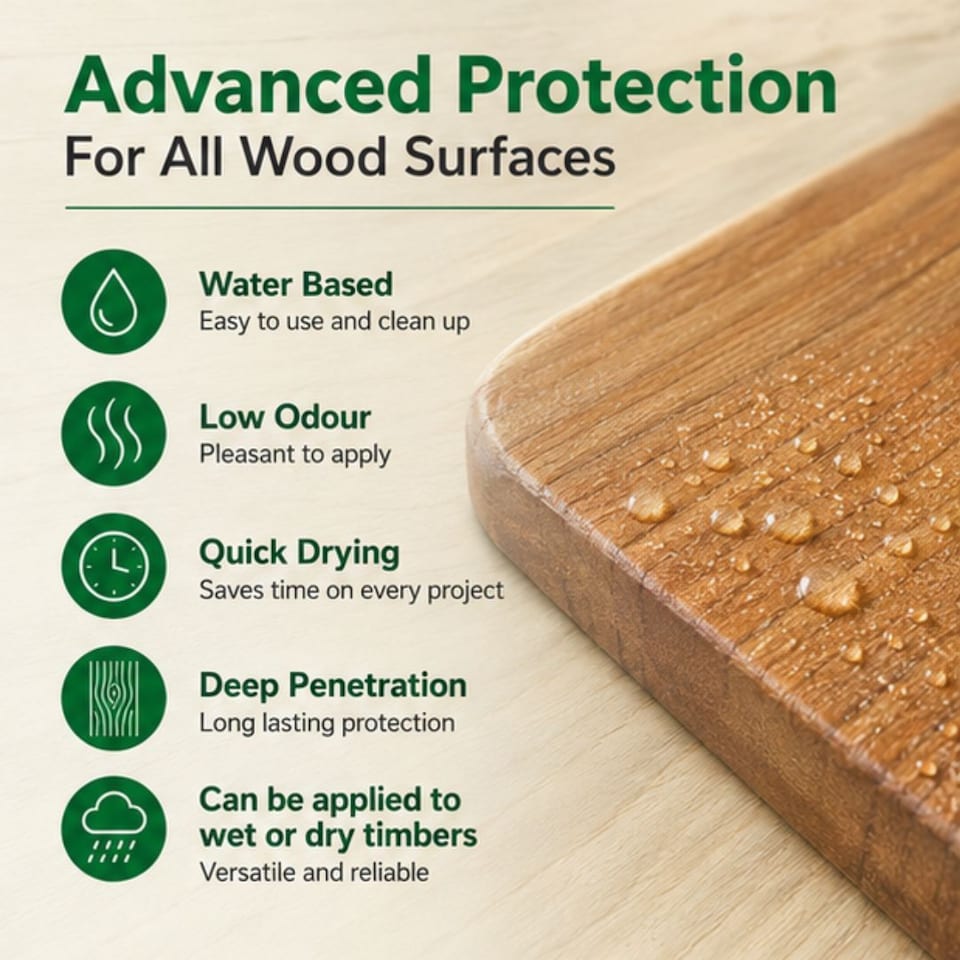 image 1 of Rustins Advanced Wood Preserver Clear 1 Litre - AWCL1000